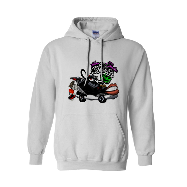 White Logo Hoodie