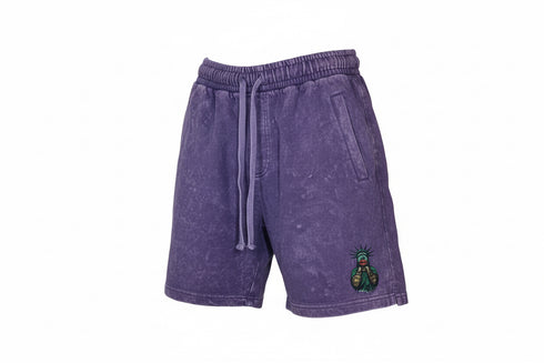 Nora Smiles Washed Shorts - Purple