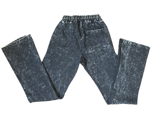 Nora Smiles Wash Black Flare Sweat Pants
