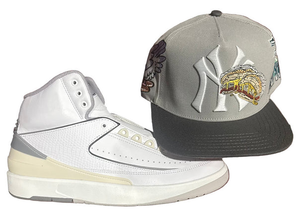 Grey Cement 2s And Cool Grey Bacon Egg And Cheese SnapBack