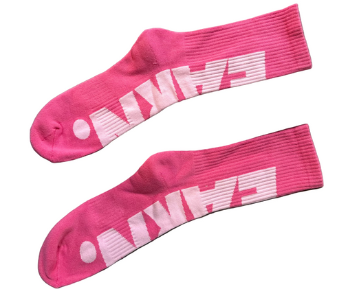 Pink Over Pink Earn Socks