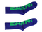 Green Over Purple Earn Socks